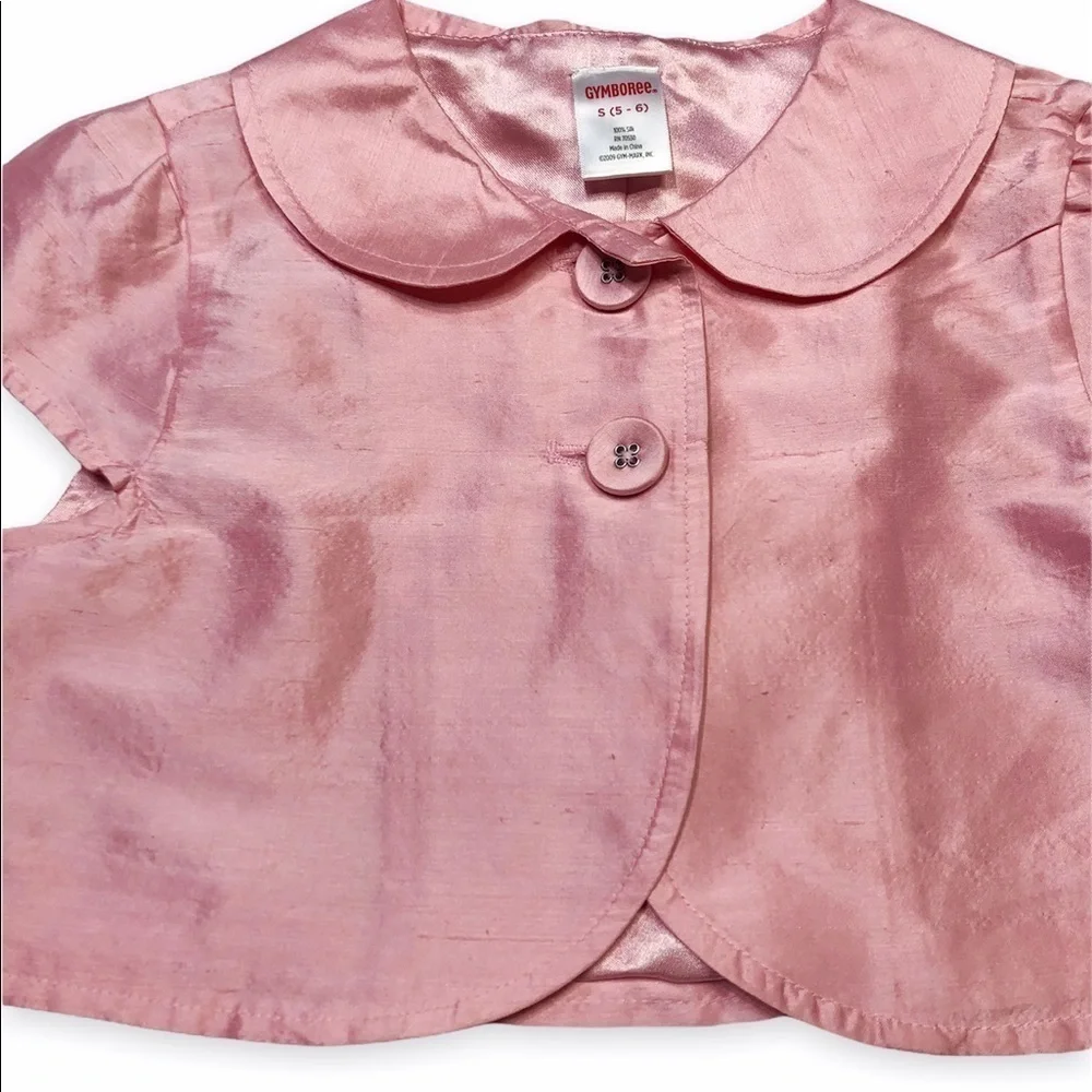 Gymboree Celebrate Spring Silk Tulip‎ Garden Shrug Jacket Dressy Girls S 5/6